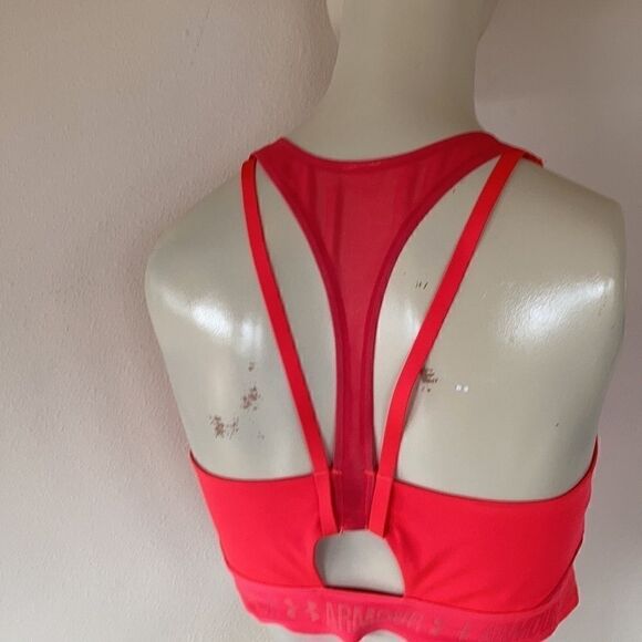 Under Armour gym bra mesh Tangerine orange medium - Picture 2 of 9
